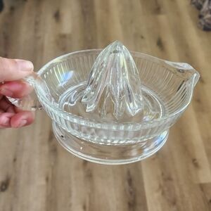 3 FOR $20 Vintage Clear Glass Juicer